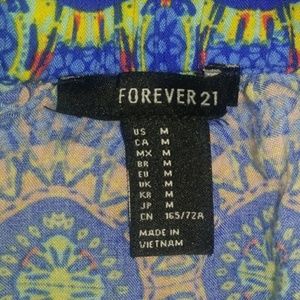 Forever 21 strapless designed romper